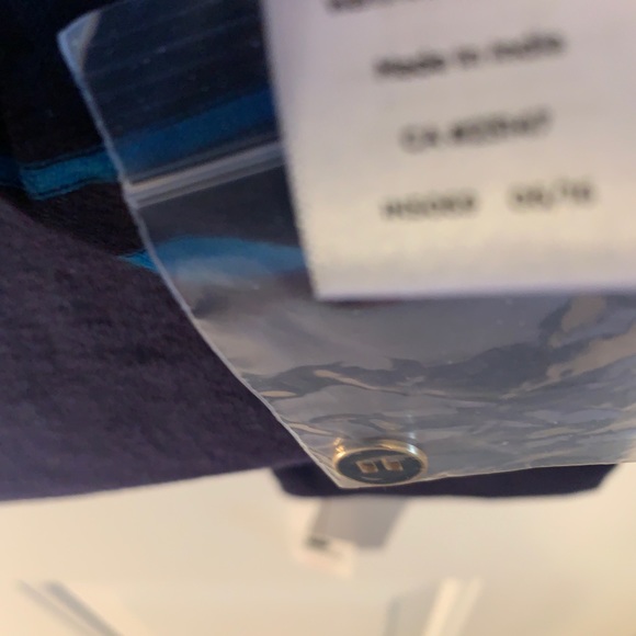 Talbots blue/black striped long sleeve top size L - Picture 5 of 7